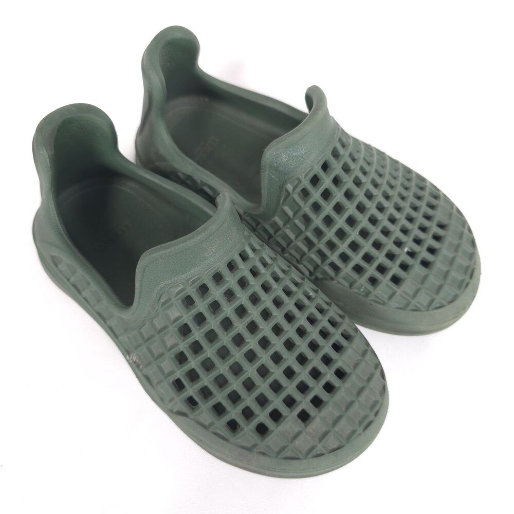 Lusso Cloud Kids Slip On Shoes Green Size 3 Lightweight Comfort Clogs